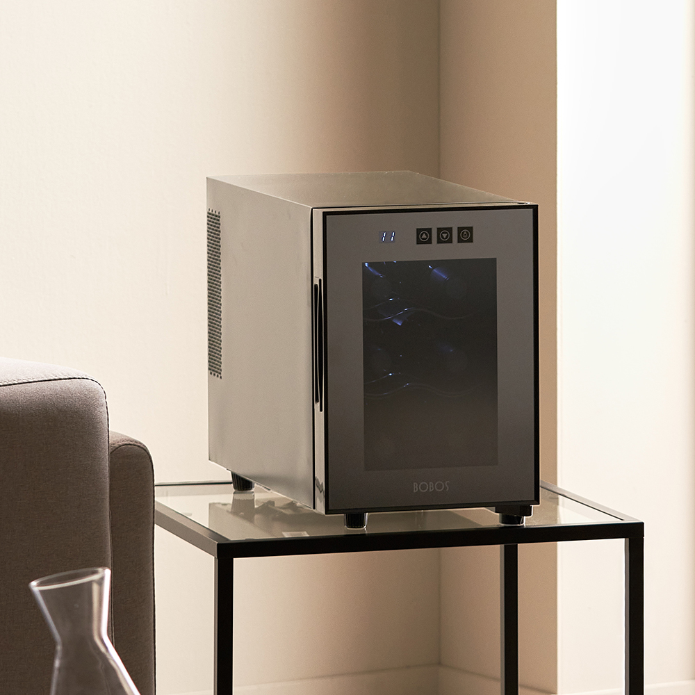 6병 미니 와인냉장고 JC-16C 보보스 와인셀러 소형 가정용