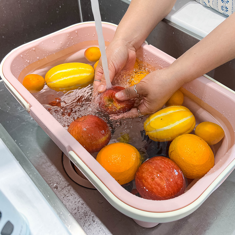 담다 캠핑설거지통 접이식바구니 캠핑식기건조대 다용도박스