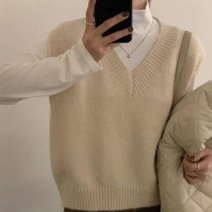 박보영 옷 니트 베스트 조끼 정신병동에도 아침이 와요 정다은 정보 겨울 ... 착용 후기 | 사이즈/핏 총정리 - 상품 이미지 1