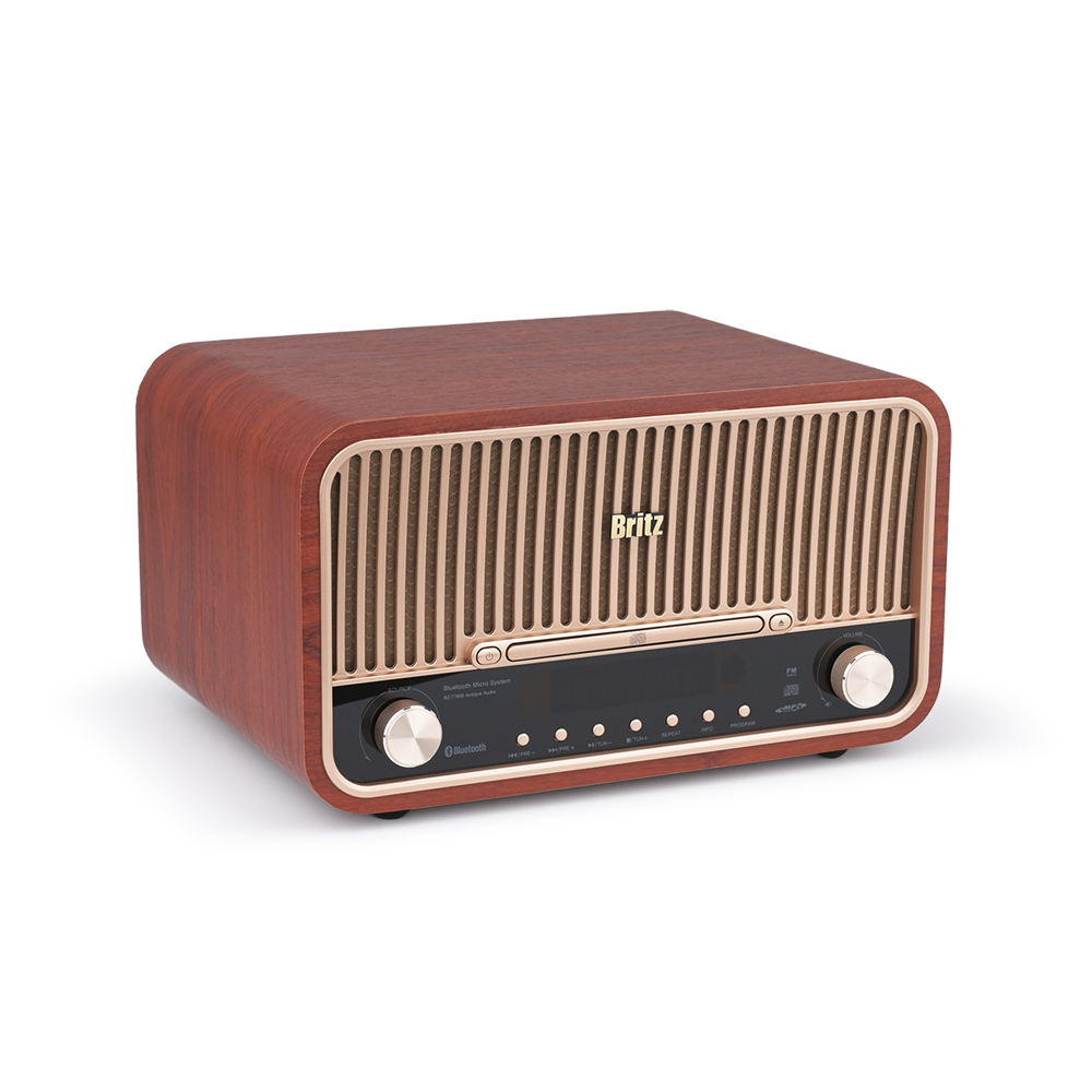브리츠 BZ-T7800 Plus 엔틱 CD FM 라디오 다기능 오디오 스피커 이미지 4