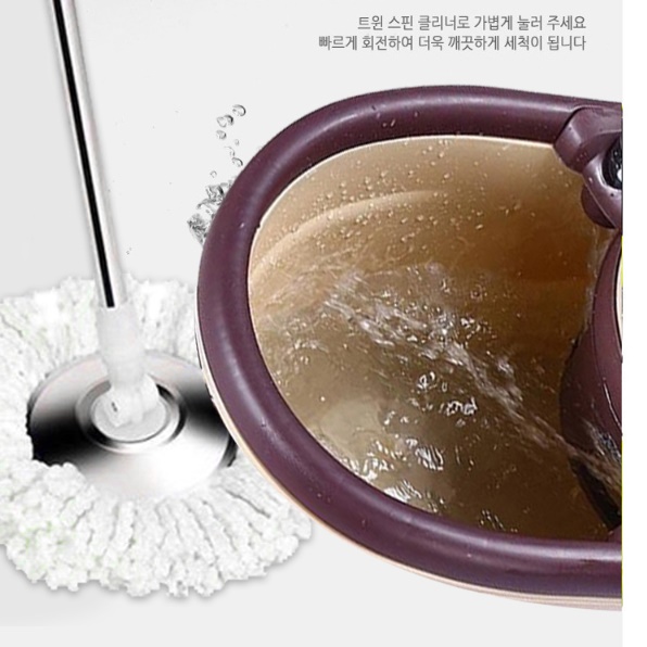 통돌이 대걸레 돌돌이 물걸레 밀대 짤순이 청소기 수동 돌돌이 걸레 - 상세 이미지 3