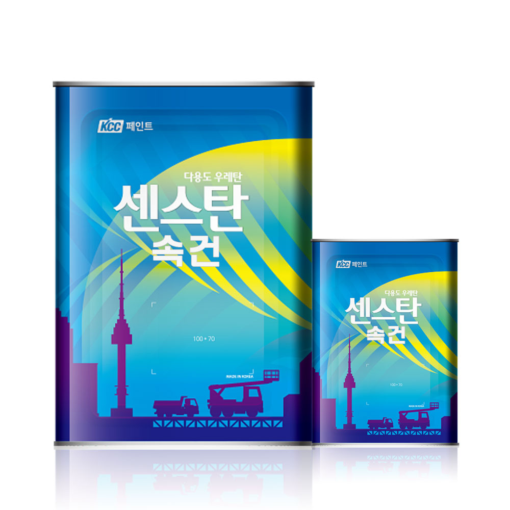 KCC 센스탄 속건 16L 흰색 다용도우레탄 - 메인 이미지