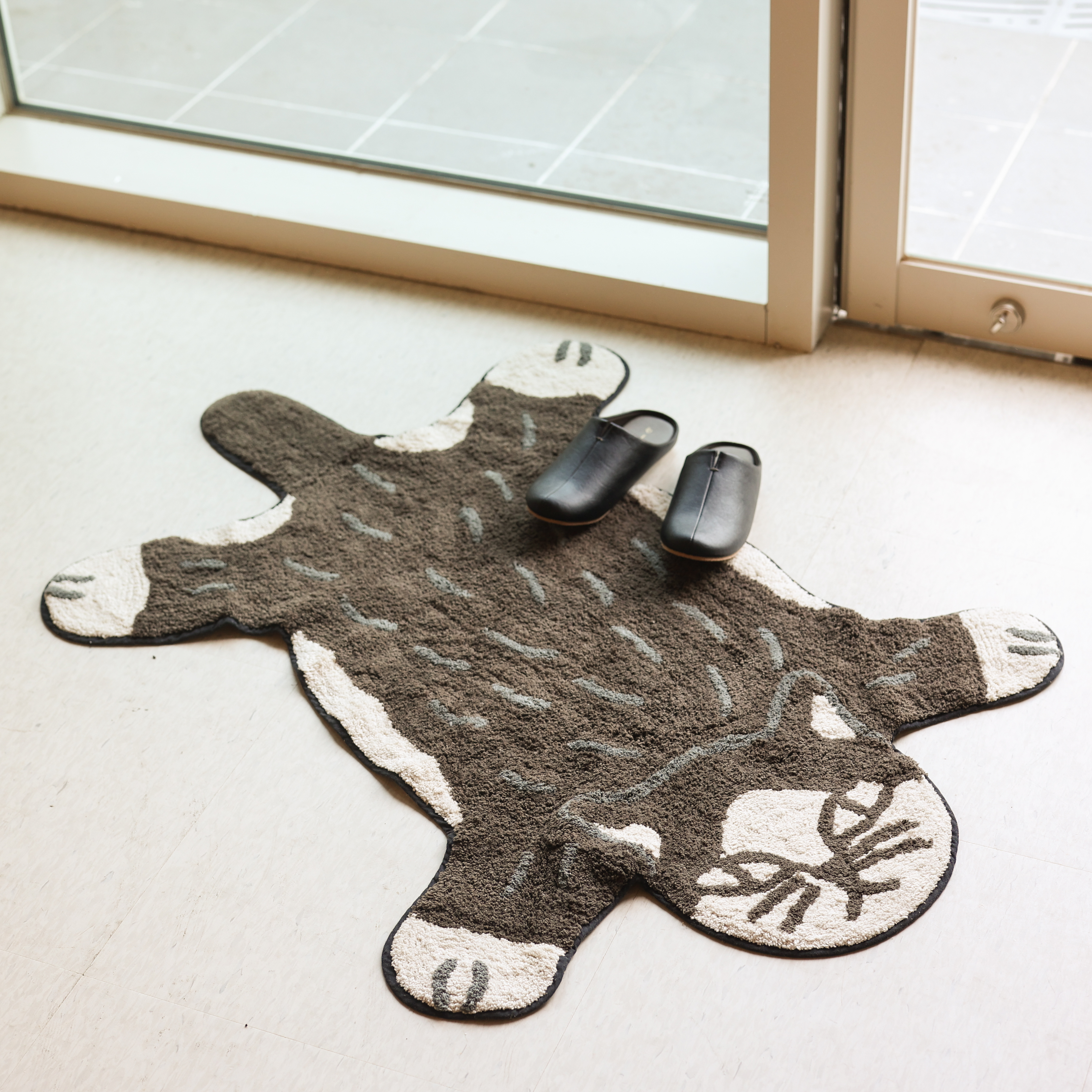 즐거운 동물원 순면 빅 발매트 고양이 러그