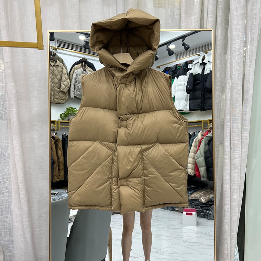 모자 패딩조끼 베스트 후드 이미지 2