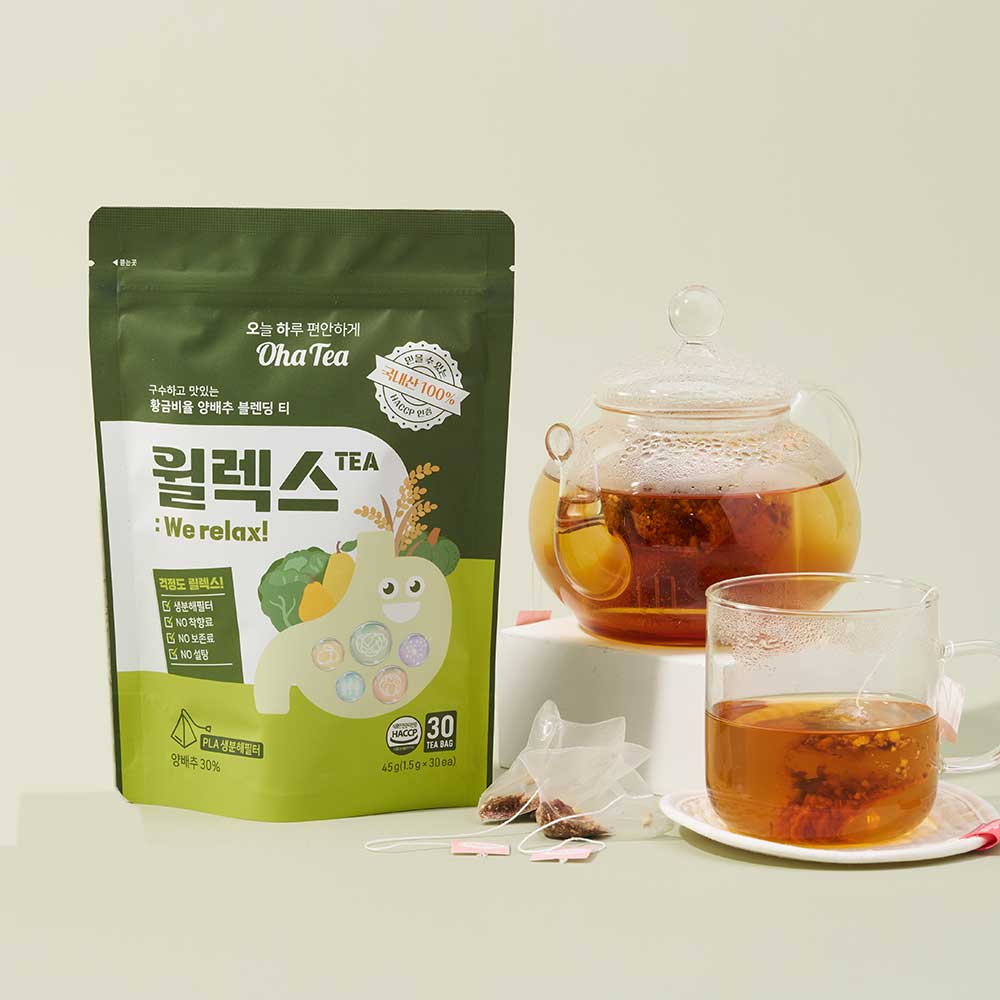 프리미엄 윌렉스 속쓰림 위에좋은차 음식 양배추차 위건강 생분해필터 - 상품 이미지