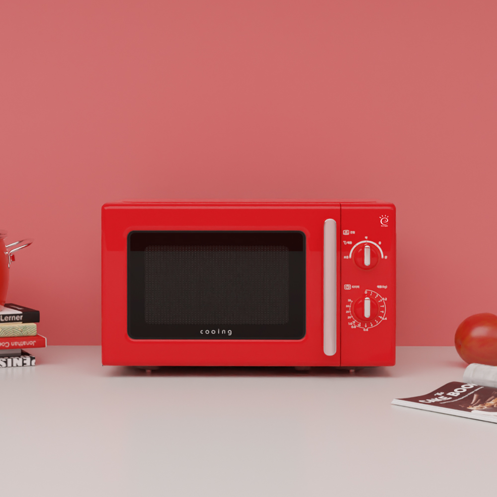 쿠잉 레트로 전자렌지 MM-R20AR 레드 전자랜지 미니 소형