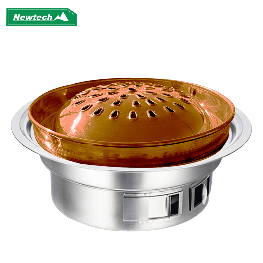 뉴테크캠쿡 타지않는 스텐 바베큐그릴 캠핑 화로 야외 직화 BBQ 숯불그릴 A-10