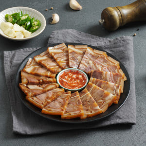맛의고수 100% 국내산 돼지 머릿고기 통 편육 비빔면 토핑 250g, ... 맛있게 먹은 솔직 후기 - 상품 이미지 3