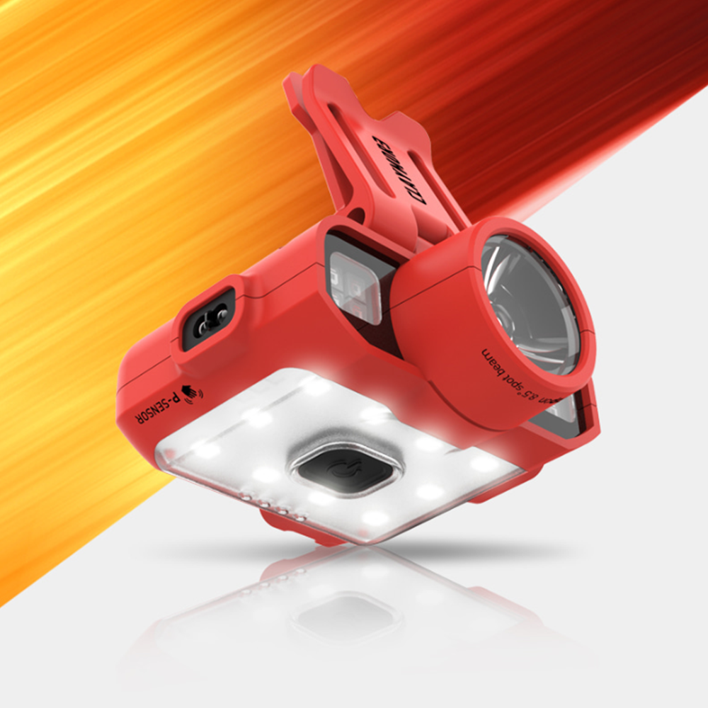 크레모아 캡온 120D 캡라이트 헤드랜턴 충전식 LED 모자 백패킹 등산 캠핑 랜턴