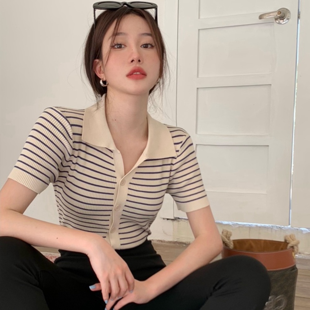 박보영 옷 드라마 정신병동 스트라이프 상의 정다은 말라보이는 룩 01 이미지 2