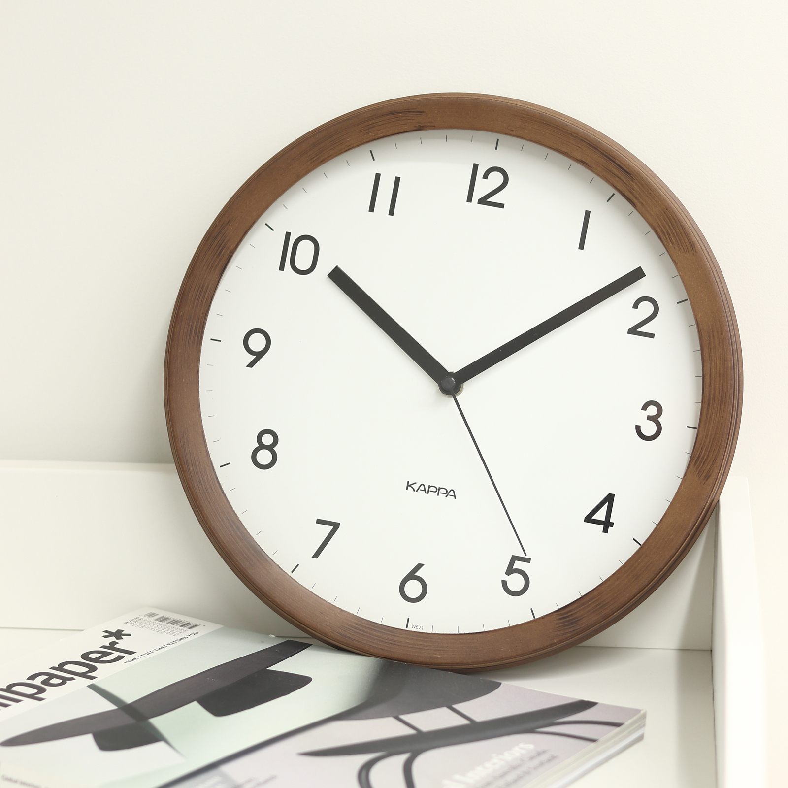 카파 무소음 벽시계 국내산 원목 효과 벽걸이시계