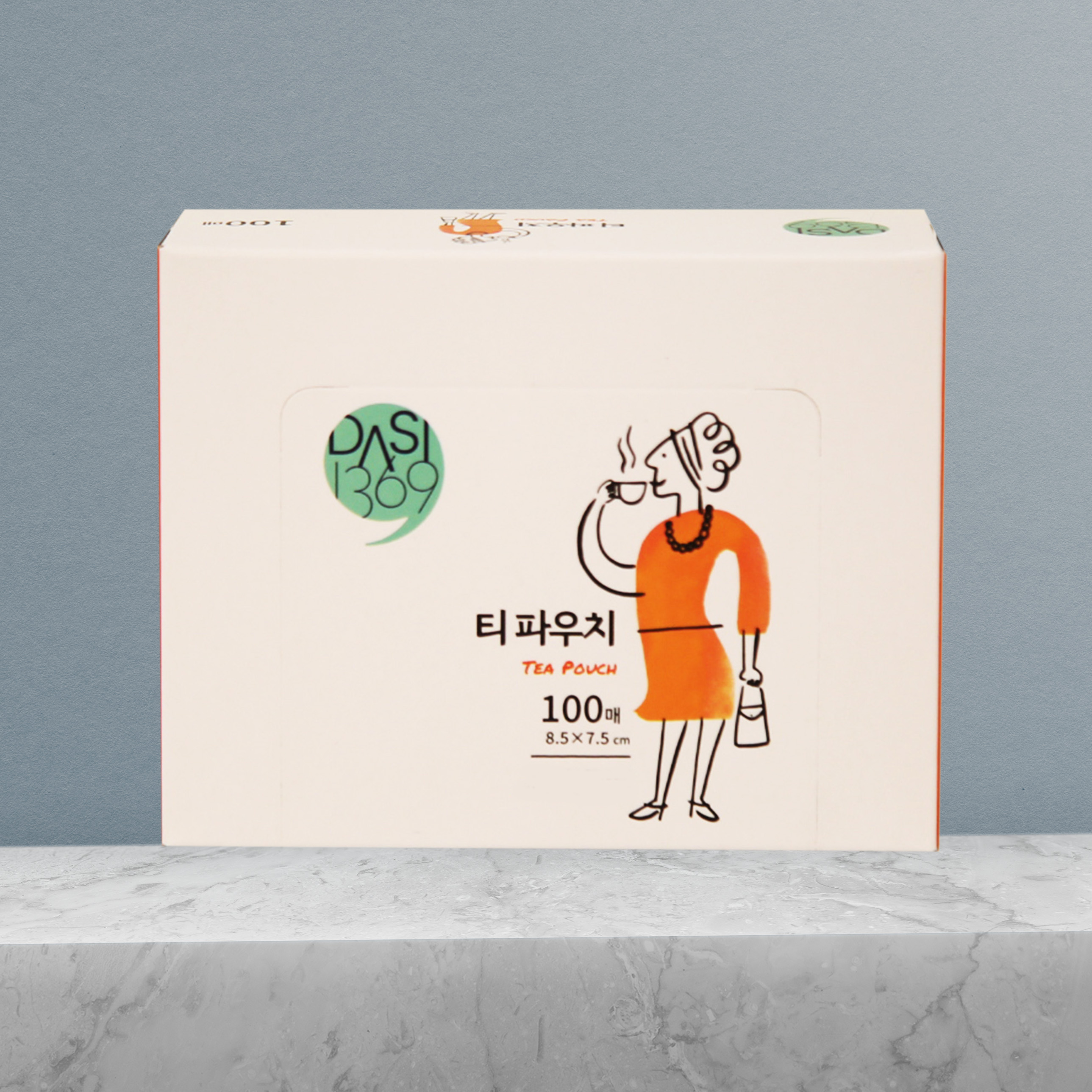 티파우치 100매 티필터 인퓨저 찻잎우림망 차거름망 티백 티망 - 상품 이미지