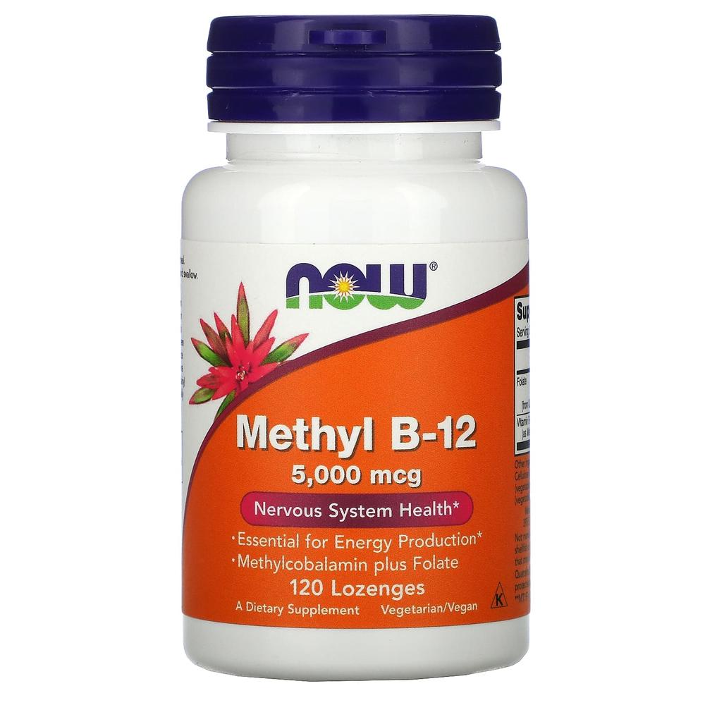 나우 비타민 B12 메틸 코발라민 5000 mcg 120정 - 상품 이미지