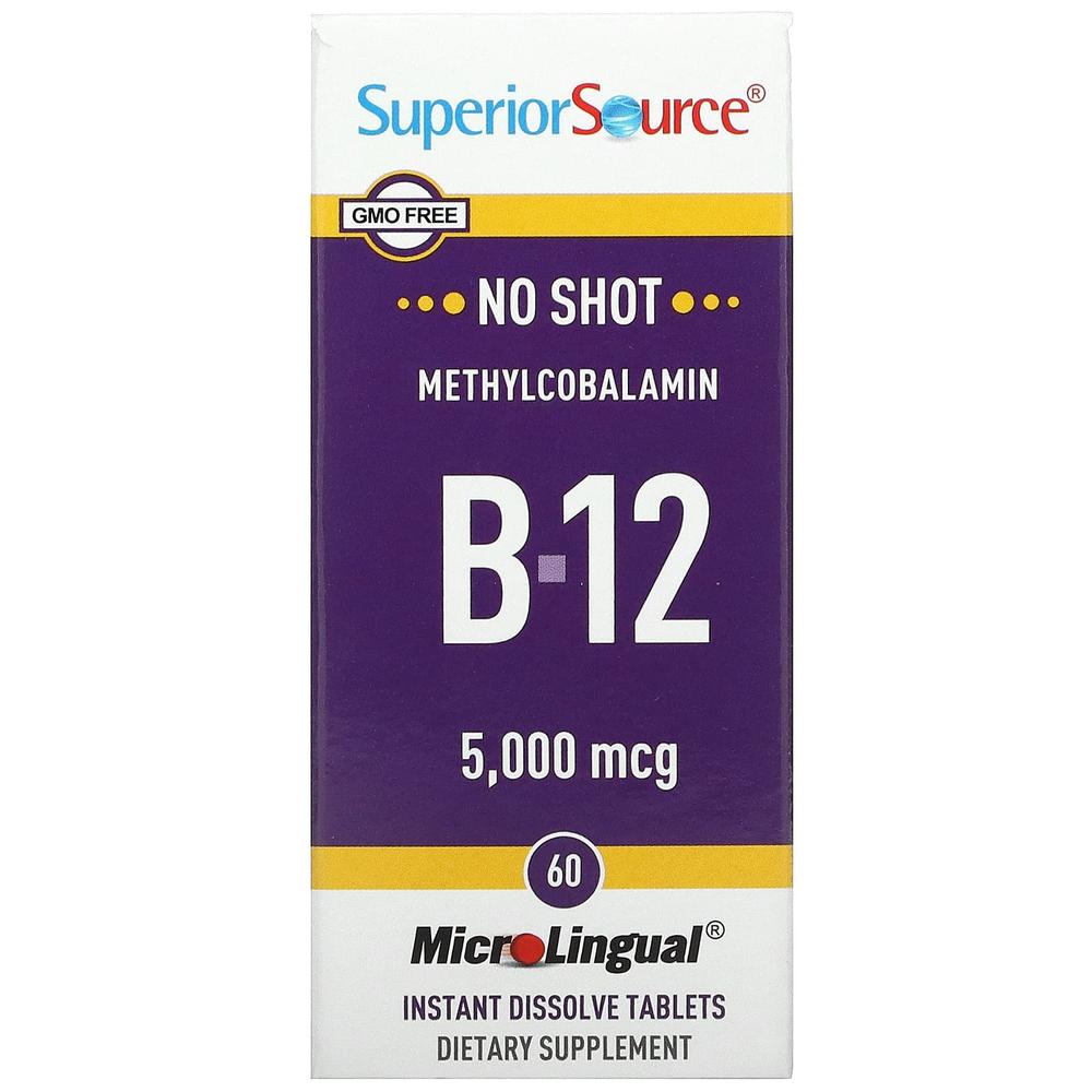 수페리어소스 비타민 B12 메틸코발라민 5000mcg 60정 (2개) - 상세 이미지 2