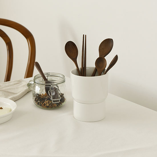 에라토 이비티 물빠짐 도자기 미니수저통 M 2P 수저정리대