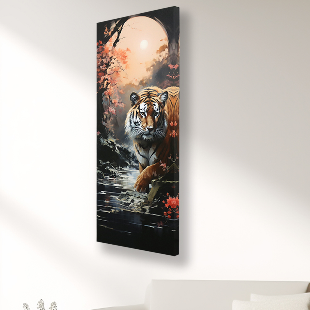 용맹호랑이 60x150cm 캔버스 액자 호랑이그림 - 상세 이미지 4