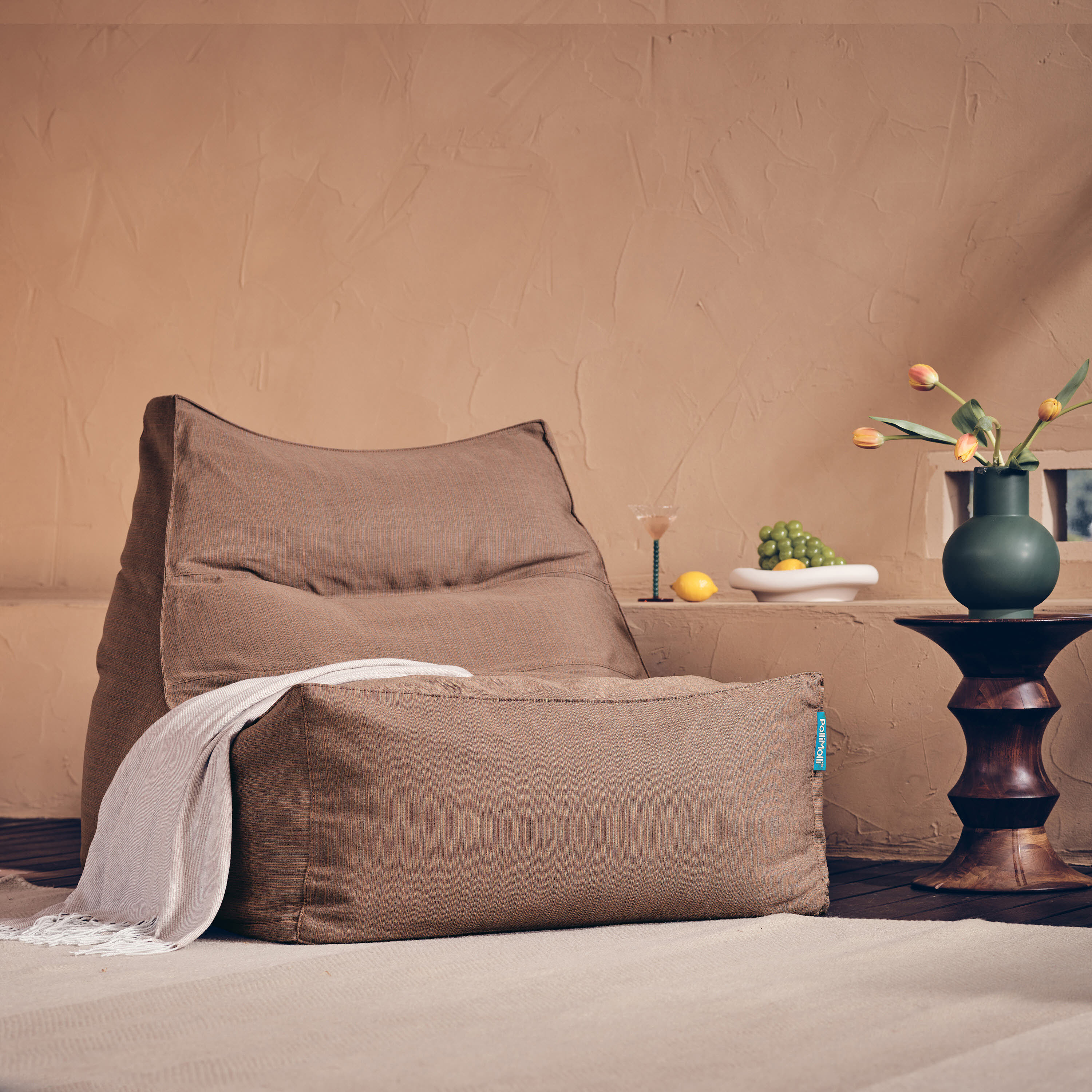 폴리몰리 607R 1인용 대형 빈백 소파 호텔 리조트, 몰디브 블루 (메시속커버,선택안함)