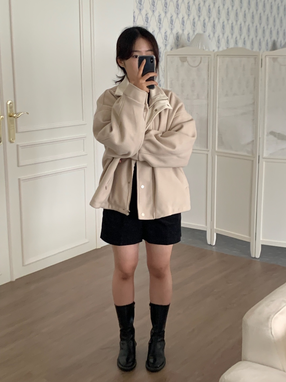 루즈 하이넥 플리스 점퍼 (2color) 상세 이미지 65