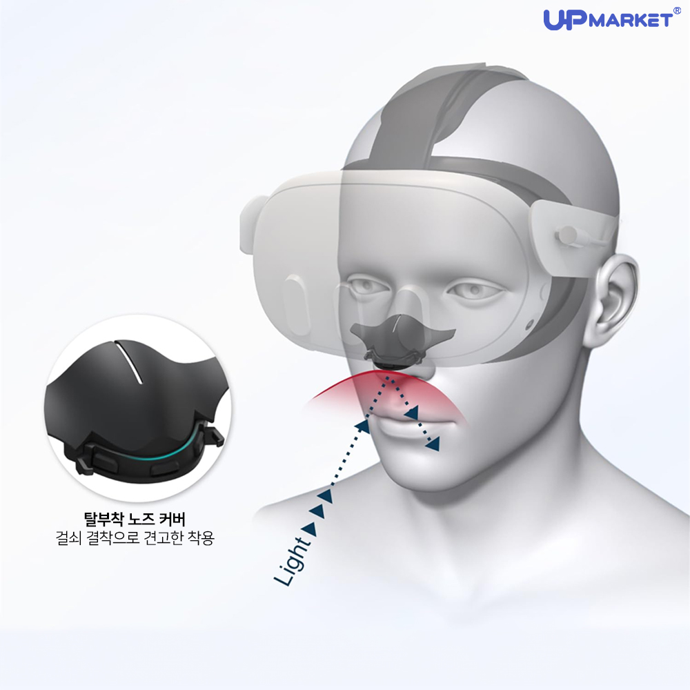 메타퀘스트3 안면폼 커버 빛샘방지 노즈탈부착형 악세사리 이미지 4