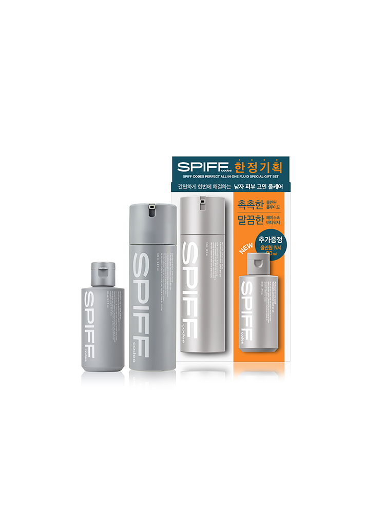 더페이스샵 스피프코드 퍼펙트 올인원 플루이드 & 워시 기획세트 (145 mL + 80 mL) - 메인 이미지