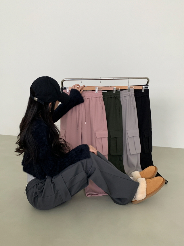 볼디즈 바스락 카고 포켓 핀치 와이드+조거 2way나일론 트레이닝 팬츠 봄 바지 상세 이미지 41