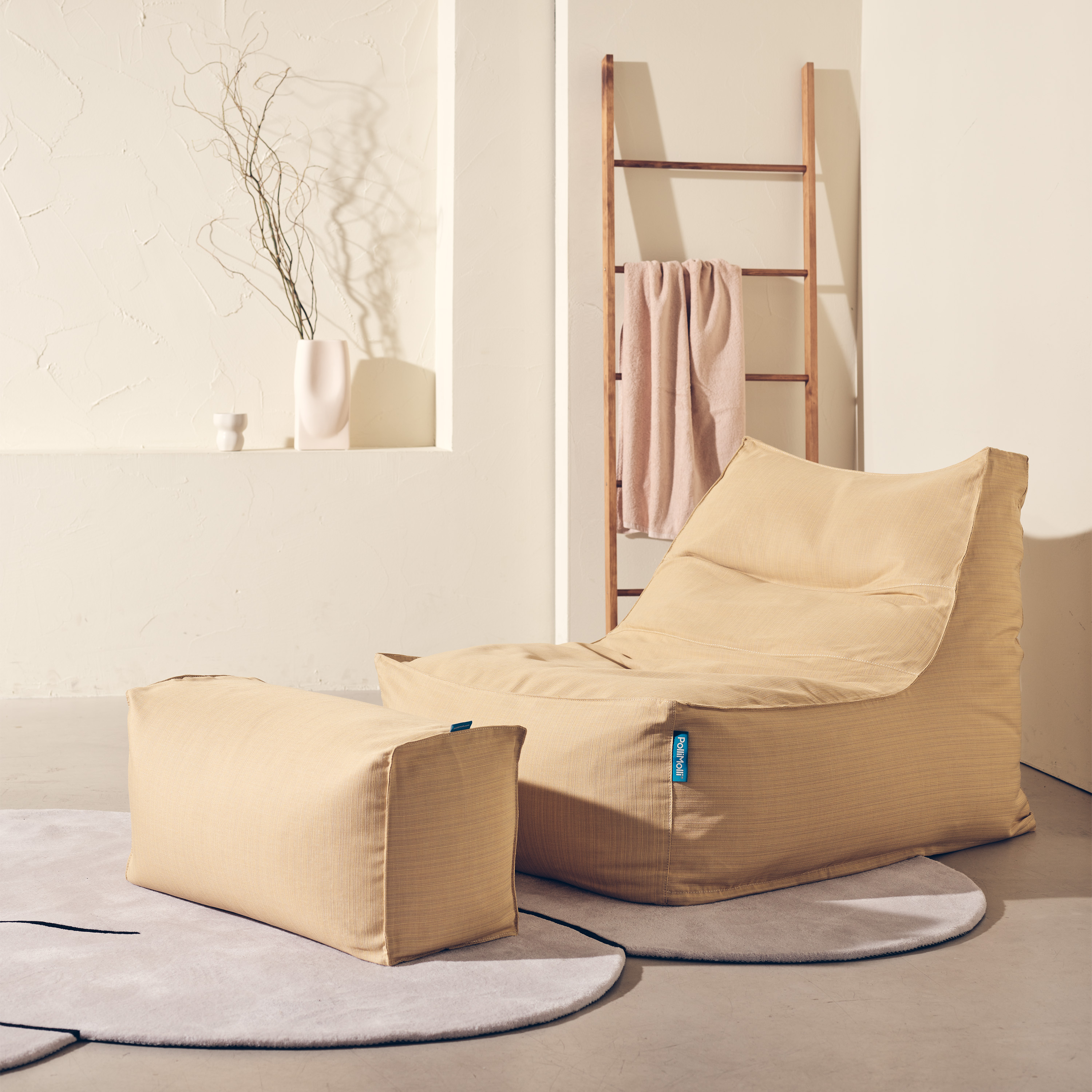 폴리몰리 빈백소파 1인용 대형 607R 실내외 겸용 좌식 쇼파 쿠션, 타히티 옐로우 (메시속커버, 선택안함)