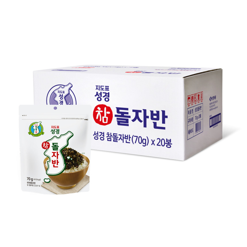 지도표 성경김 김자반 돌자반 조미김 70g, 20개