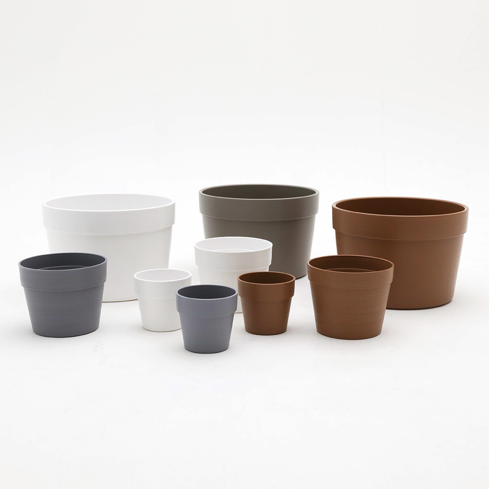 이태리 토분디자인 플리츠 화분 플라스틱 화분 분갈이 제품 이미지