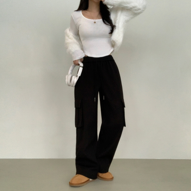 볼디즈 바스락 카고 포켓 핀치 와이드+조거 2way나일론 트레이닝 팬츠 봄 바지 상세 이미지 51