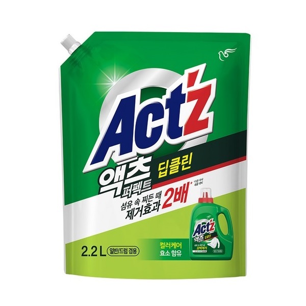 액츠 퍼펙트 딥클린 액상세제 리필 2.2lx1개 : 준건