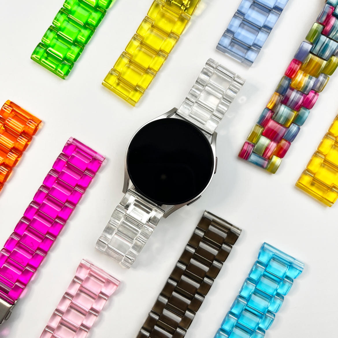 갤럭시워치7 줄 투명 스트랩 갤럭시 워치6 5 4 3 밴드 S3 S2 호환 커스텀