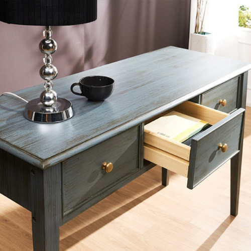 피어스3 원목 엔틱 미니 슬림 폭좁은 콘솔 테이블 화장대 거실 현관 복도 그레이