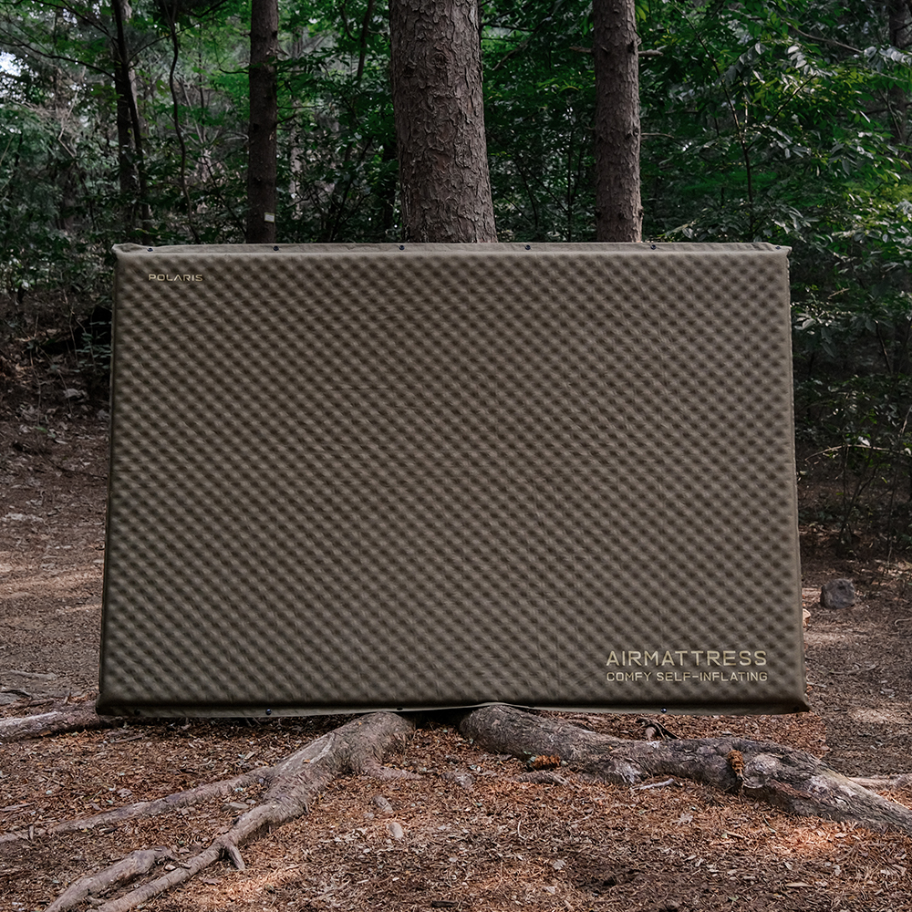 폴라리스 자충 매트 더블 에어매트 2인용 캠핑 매트리스 차박 5cm