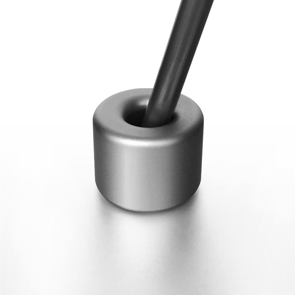 쿠슝 원형 볼펜 홀더 펜꽂이 만년필 펜 연필 꽂이 알루미늄 거치대