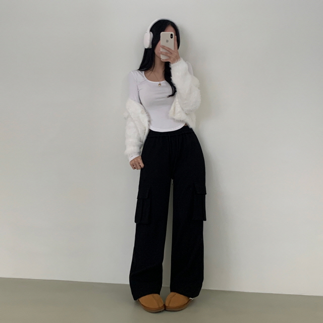 볼디즈 바스락 카고 포켓 핀치 와이드+조거 2way나일론 트레이닝 팬츠 봄 바지 상세 이미지 54