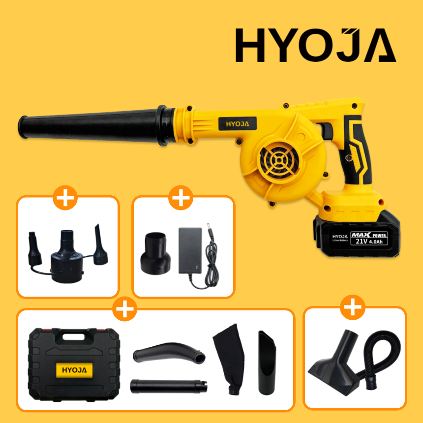 효자 무선 송풍기 21V 충전 충전식 전동 낙엽 세차 블로워 브로워 미니 제설 눈치우는기계 낙엽청소기 제설기 HJ-AB02