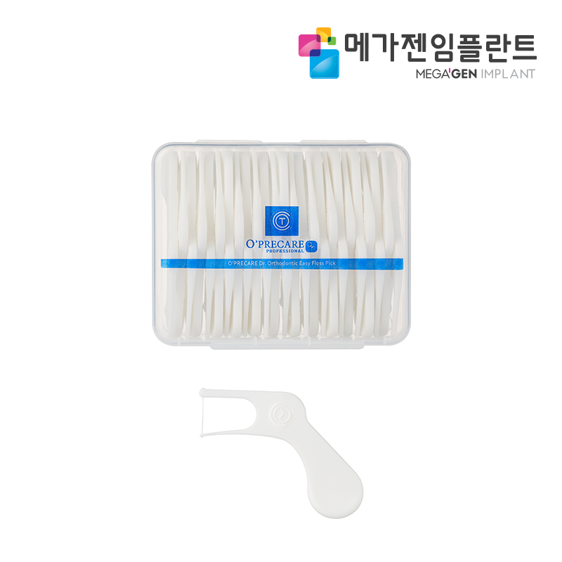 메가젠 오프리케어 교정치실 치아 교정용 이지플로스 픽 25개입 - 상품 이미지
