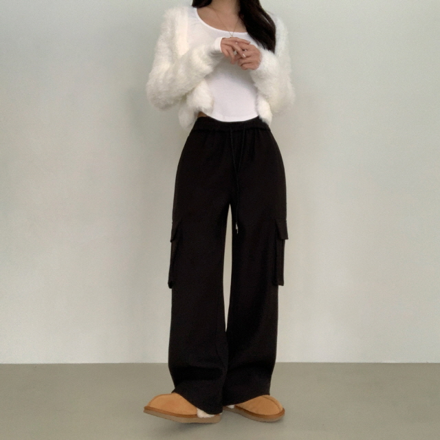 볼디즈 바스락 카고 포켓 핀치 와이드+조거 2way나일론 트레이닝 팬츠 봄 바지 상세 이미지 49