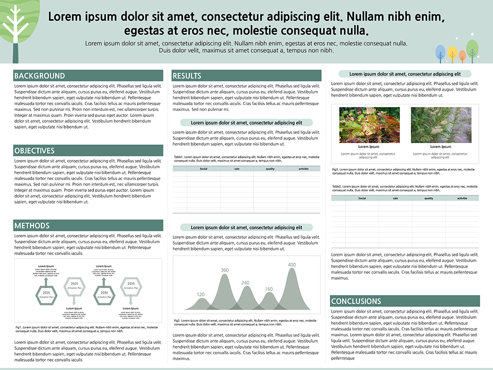 851 가로형태 (120 x 90cm) 졸업 논문 학술제 포스터 PPT 템플릿 학술포스터 이미지 2