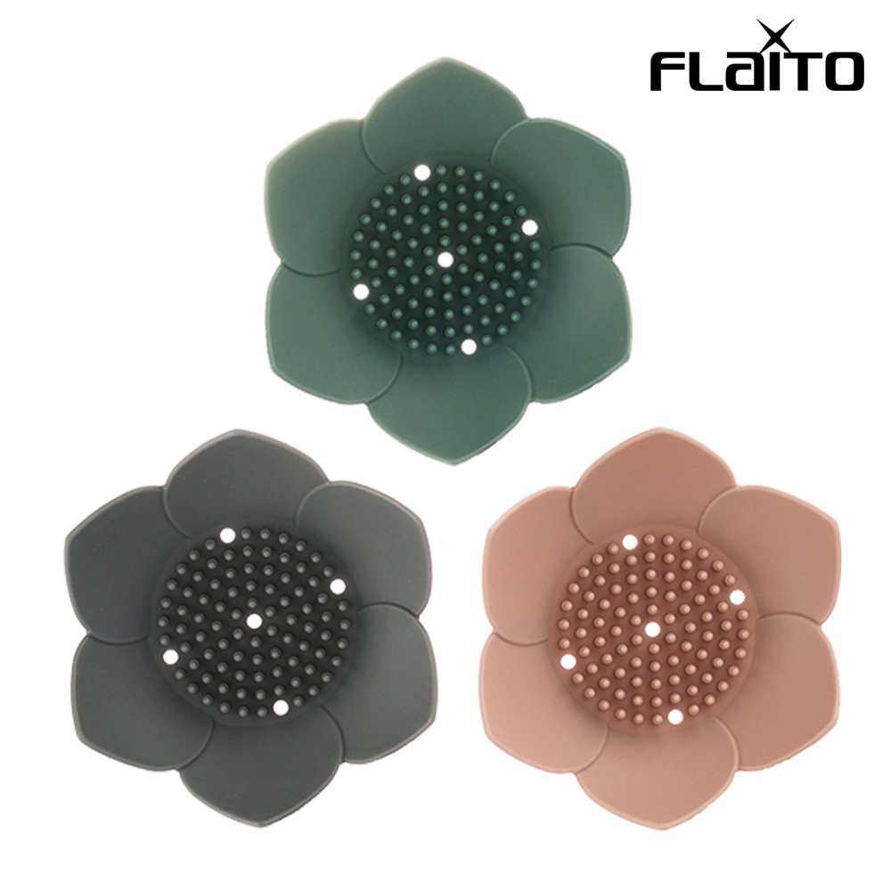 플라이토 플라워 국산 실리콘 비누받침 물빠짐 비누받침대 거치대 트레이