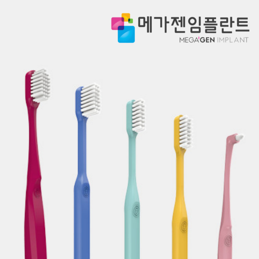 3SET 메가젠 오프리케어 칫솔 이중 미세모 교정U 어금니 첨단 대형 와이드 칫솔 - 상품 이미지