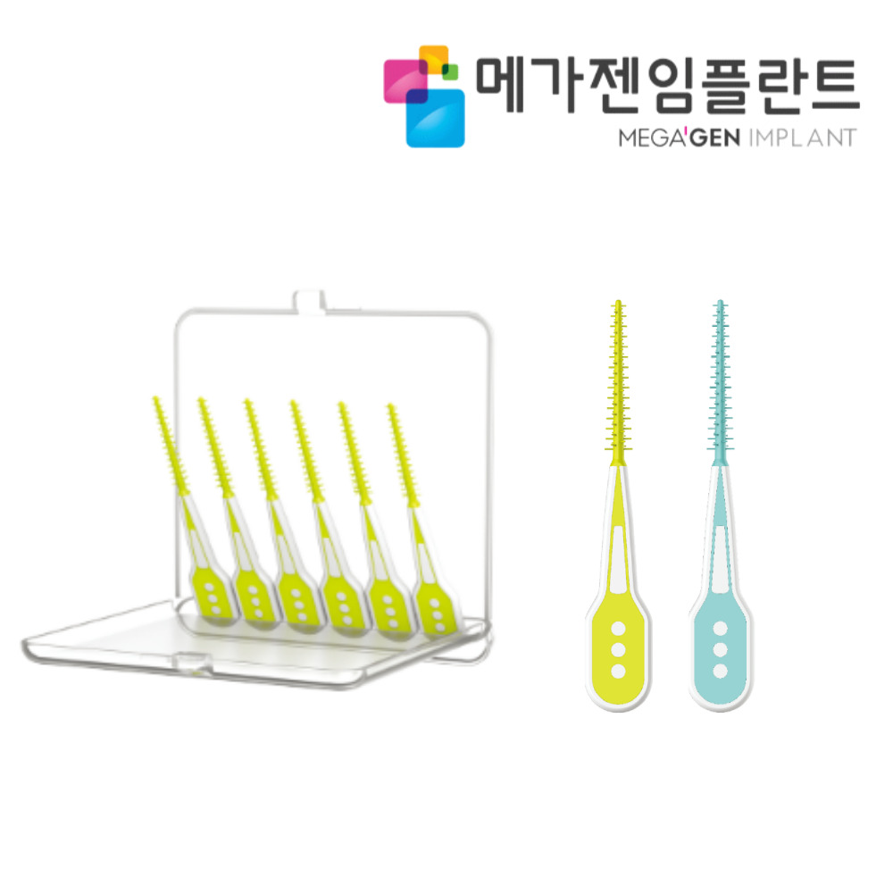 메가젠 오프리케어 닥터 소프트 실리콘 치간칫솔 치아교정칫솔 12P - 상품 이미지