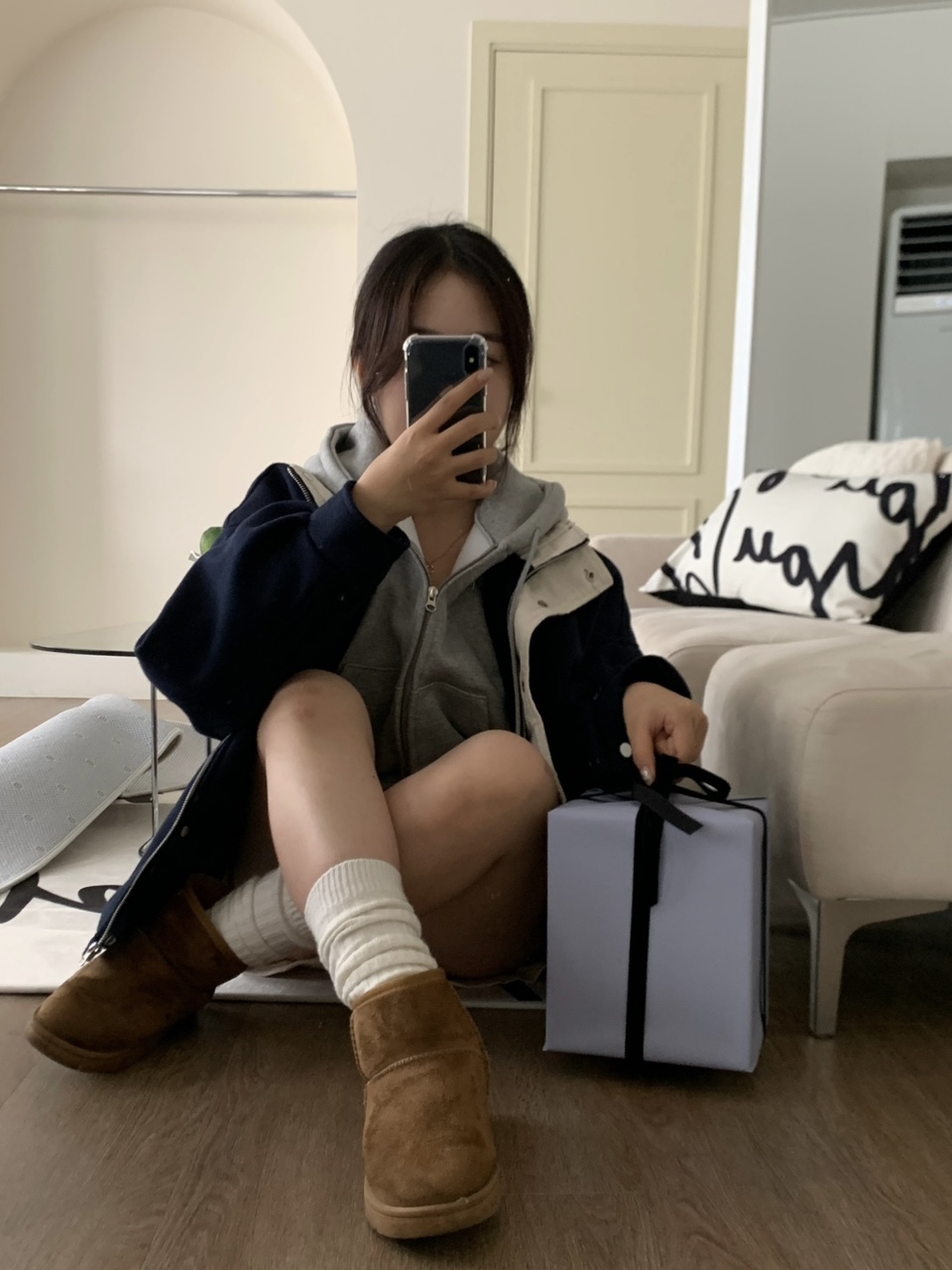 루즈 하이넥 플리스 점퍼 (2color) 상세 이미지 20