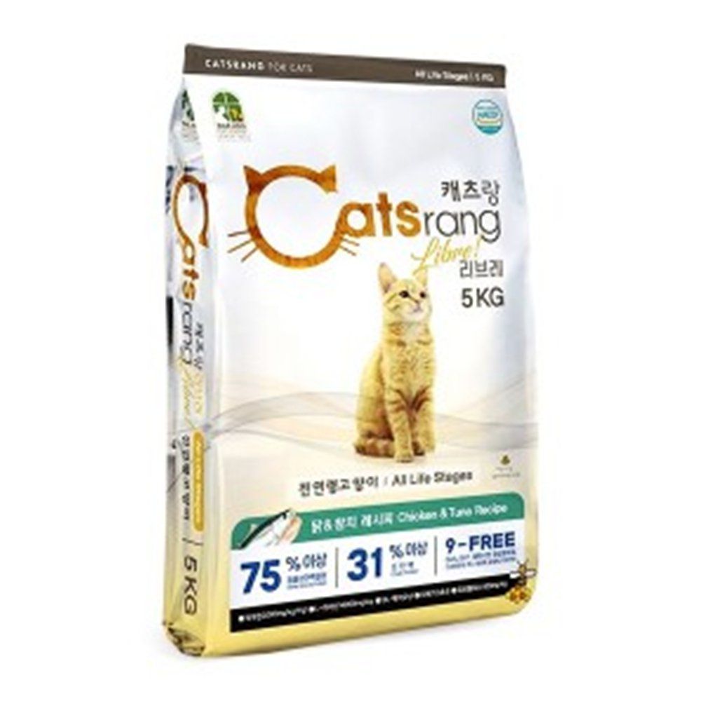 D17 고양이 국민사료 캣츠랑 전연령 리브레 5kg 싱글족 : 해바라기마케트