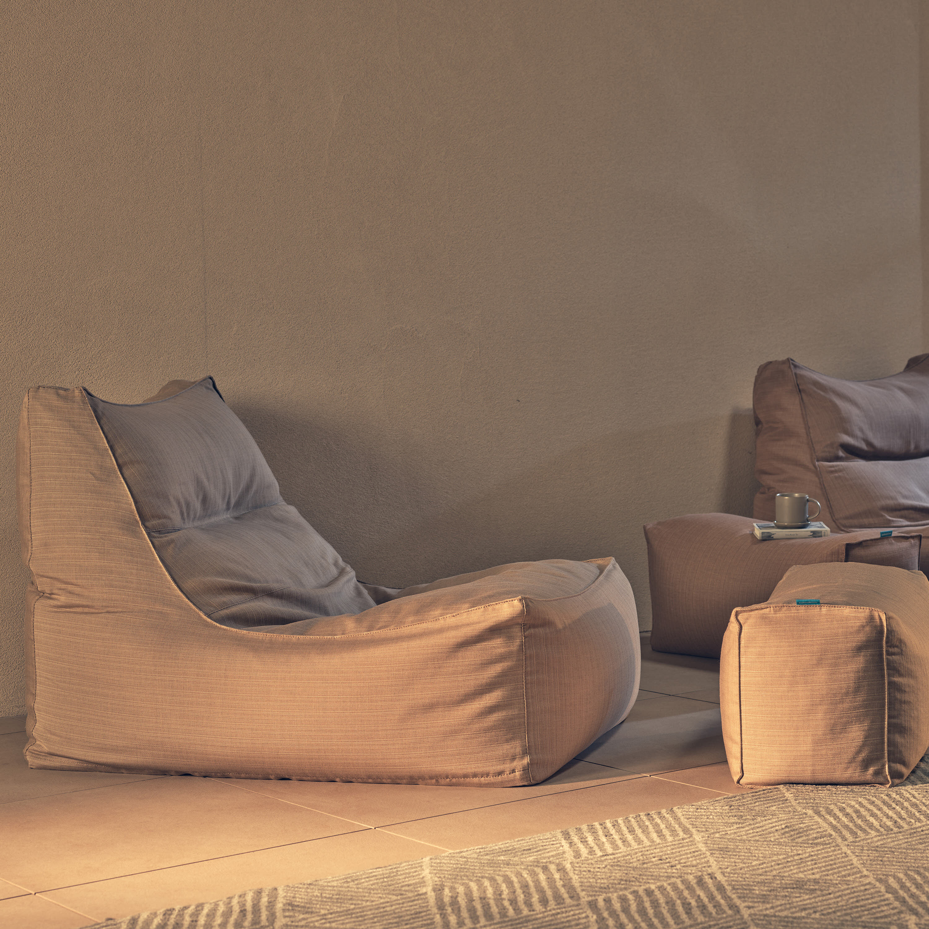 폴리몰리 607R 1인용 대형 빈백 소파 호텔 리조트, 몰디브 블루 (메시속커버,선택안함)