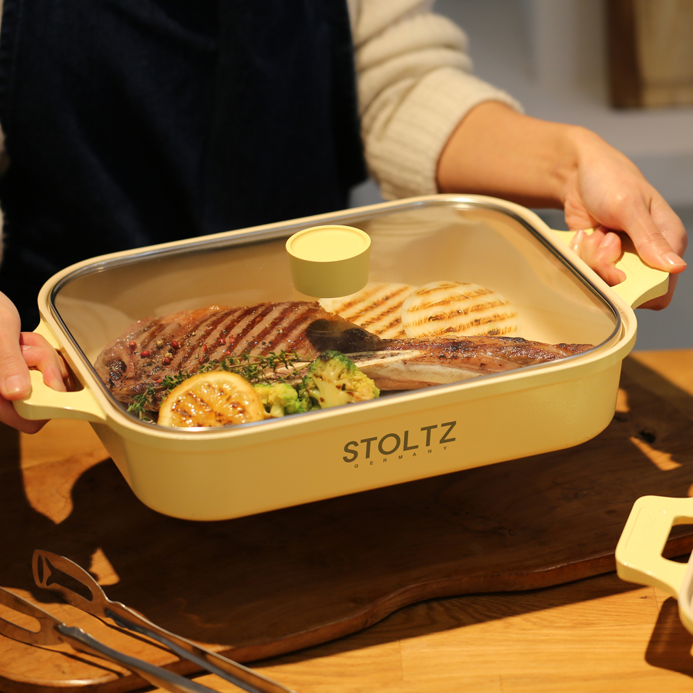 STOLTZ 슈톨츠 머랭 쿡웨어 IH 그릴팬 30cm 국내생산 통주물 구이팬 - 상세 이미지 5