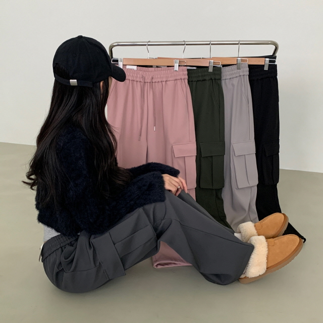볼디즈 바스락 카고 포켓 핀치 와이드+조거 2way나일론 트레이닝 팬츠 봄 바지 상세 이미지 40