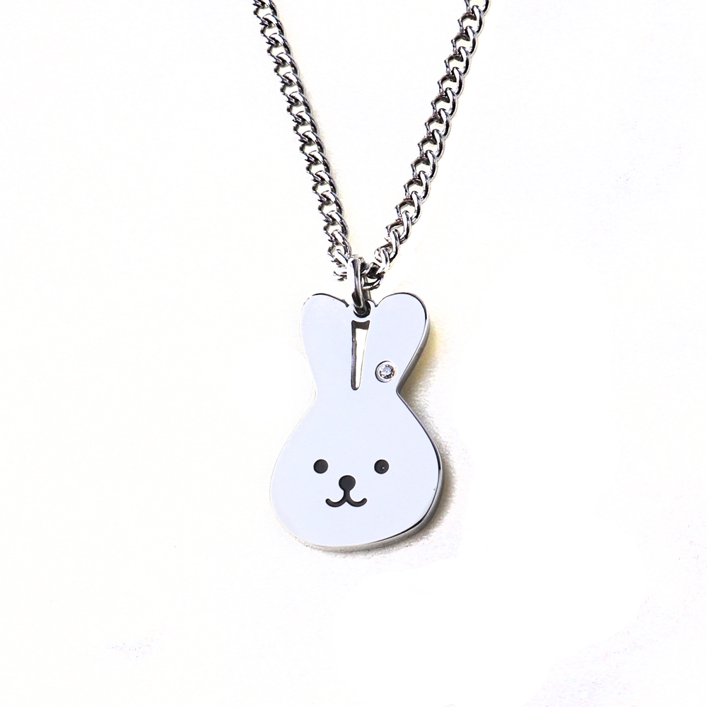 수줍은곰 써지컬스틸 미아방지 목걸이 아기 유아 어린이