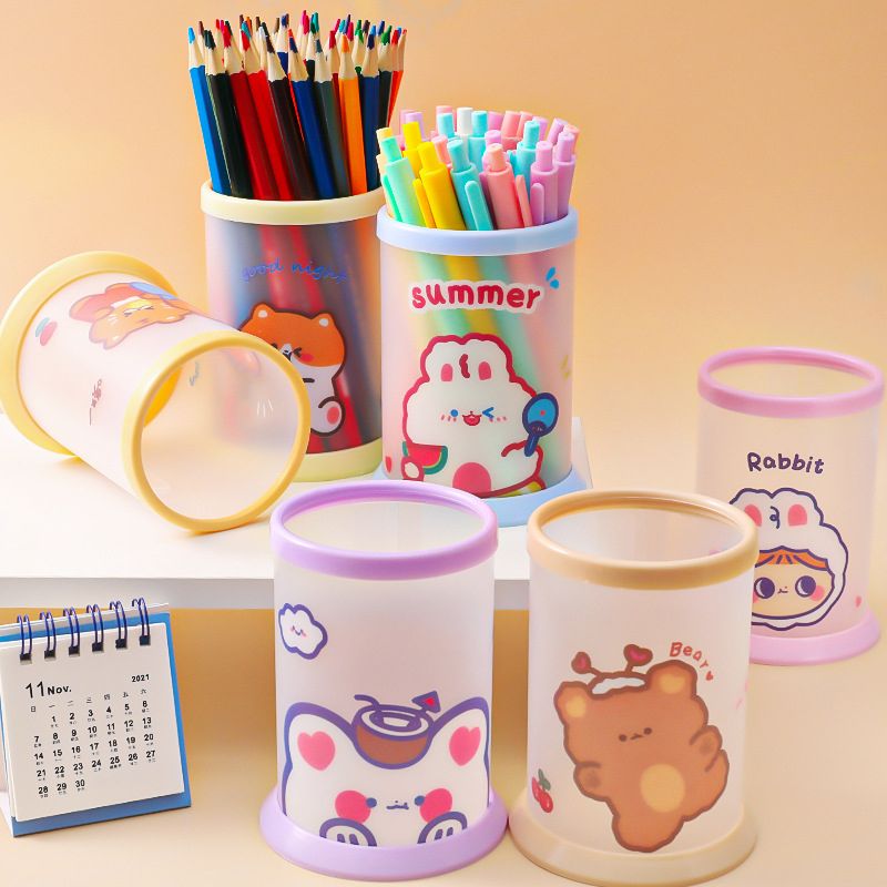 귀여운 DIY 연필꽂이 책상 정리함 펜 필기구 수납 볼펜 꽂이 오거나이저 데스크테리어 - 상세 이미지 3