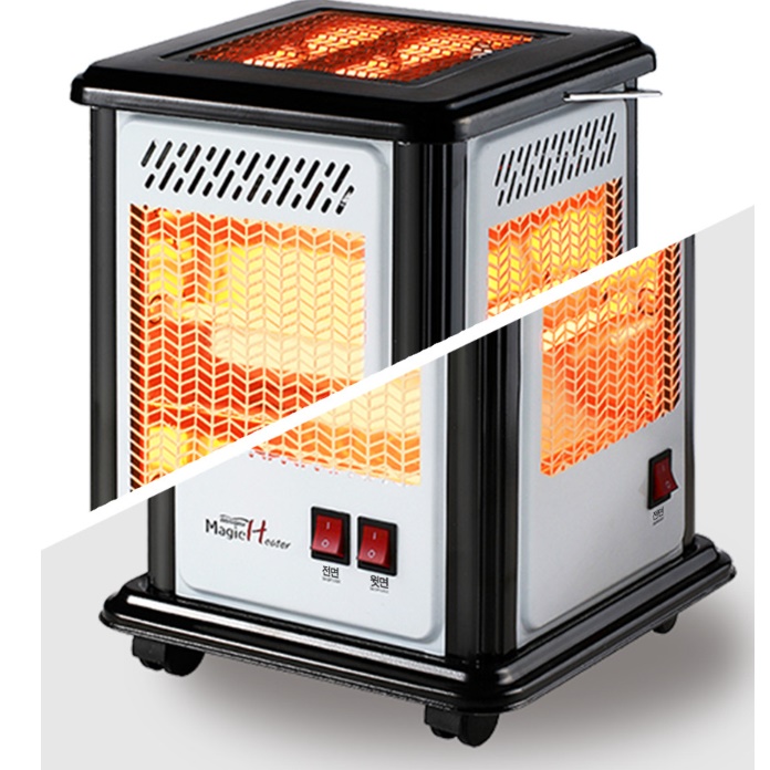 사무실 난로 전기 히터기 업소용 난로 오방향난로 거실난방 이미지 4